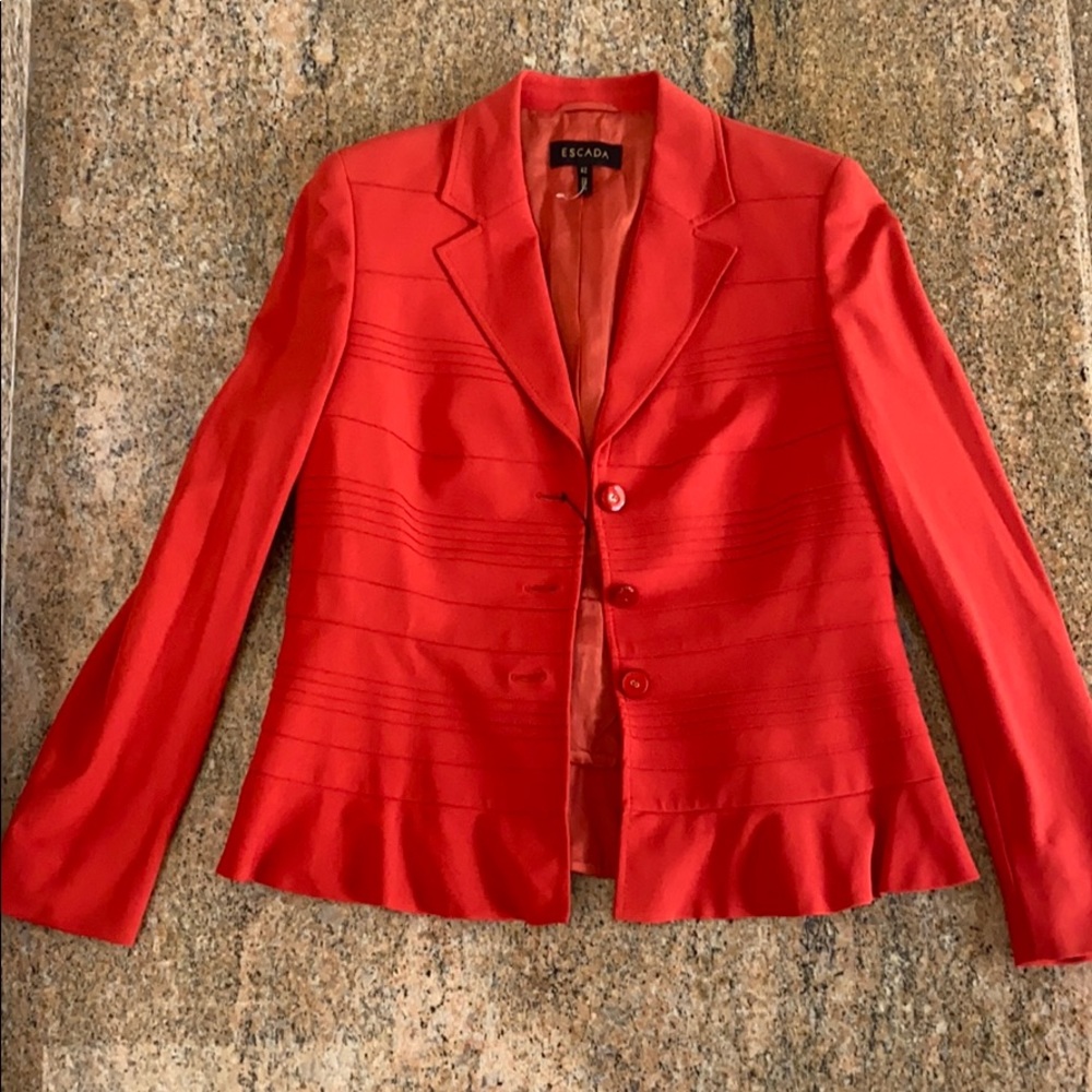 Gorgeous red Escada blazer- NWT